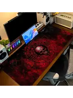 Mouse Pad 12x24 Inch Dark Runes & Skull