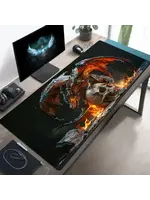 Mouse Pad 12x24 Inch Dragon & Skull
