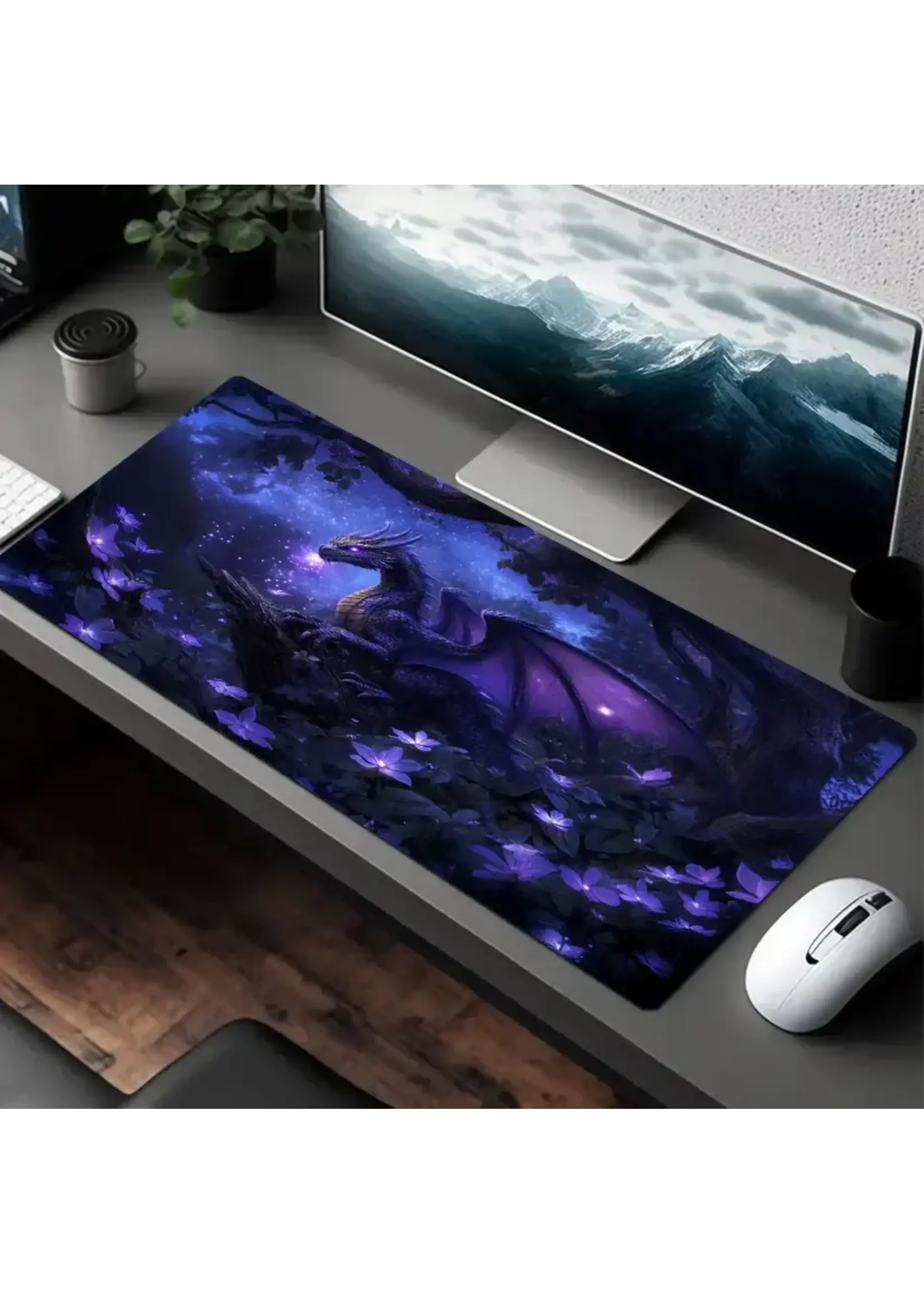 Mouse Pad 12x24 Inch Dragon Perch