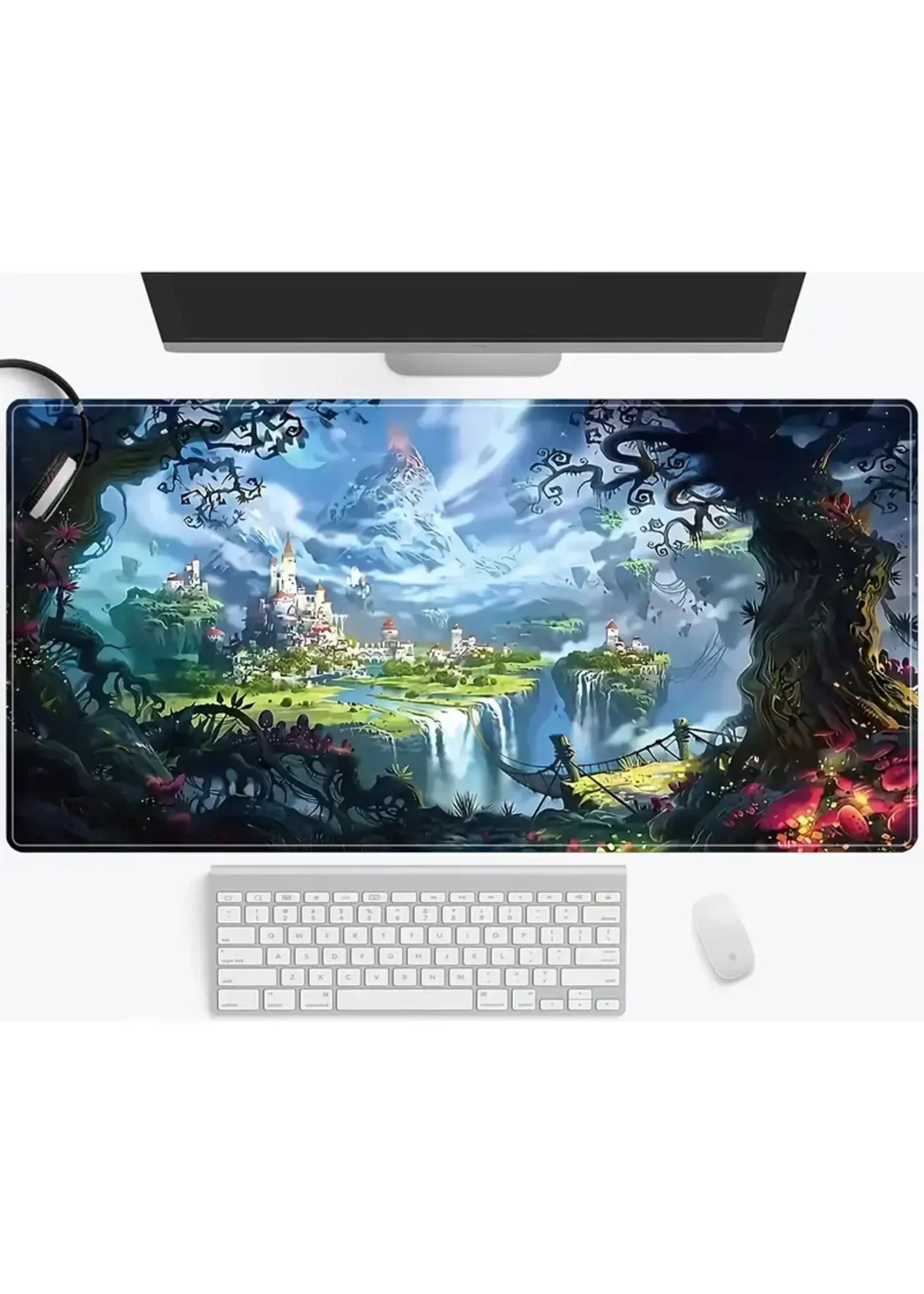 ***Mouse Pad 12x24 Inch Fantasy World