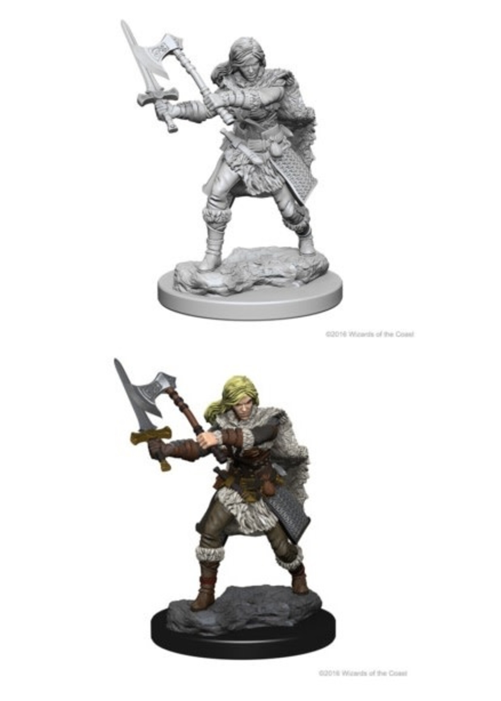 WizKids WK72644 Human Female Barbarian D&D WV1