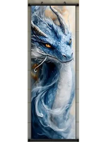 Hanging Wall Banner  15x47 Inch Vintage Dragon Image 1 of 5