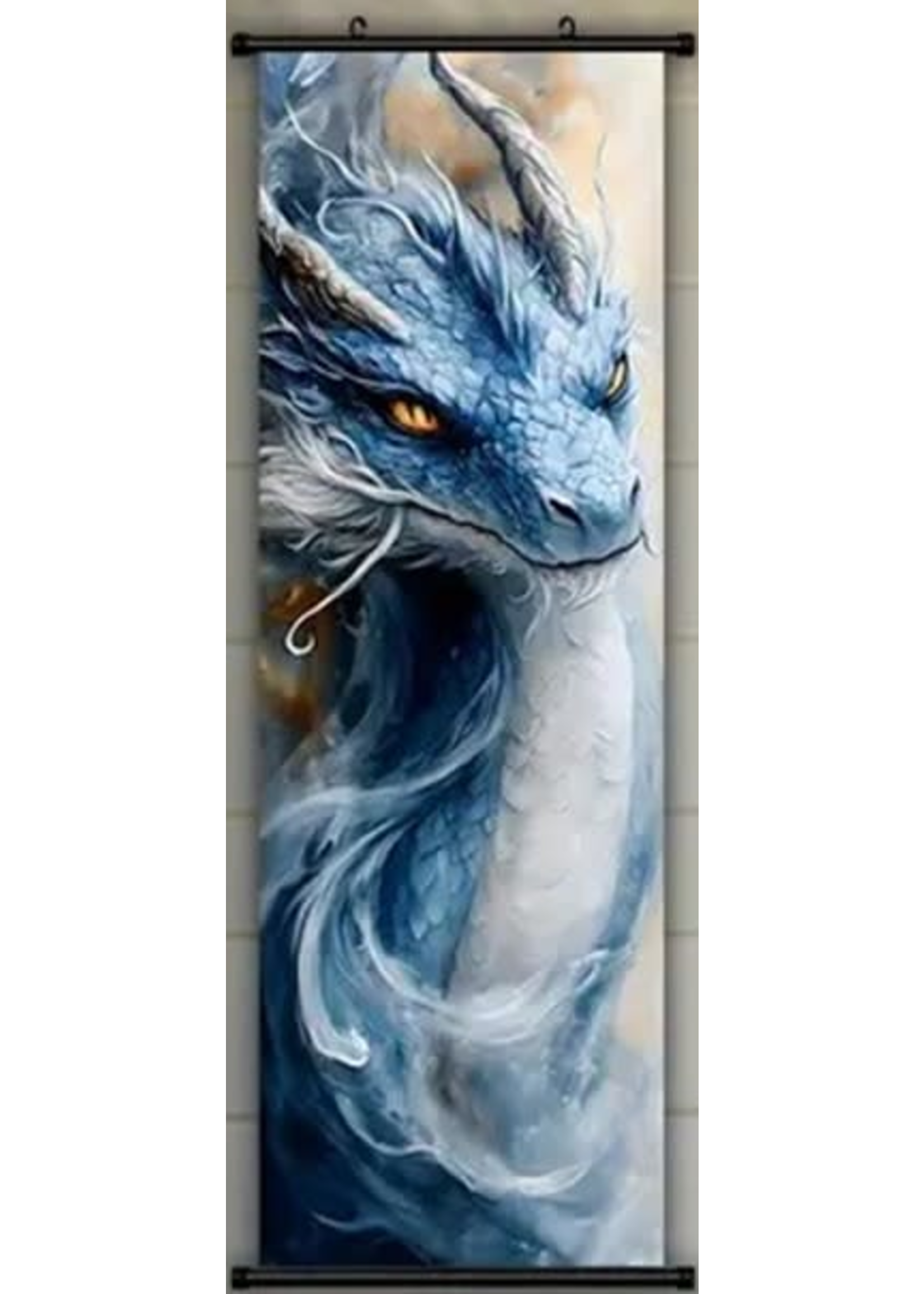 Hanging Wall Banner  15.75x47.24 Inch Vintage Dragon Image 1 of 5