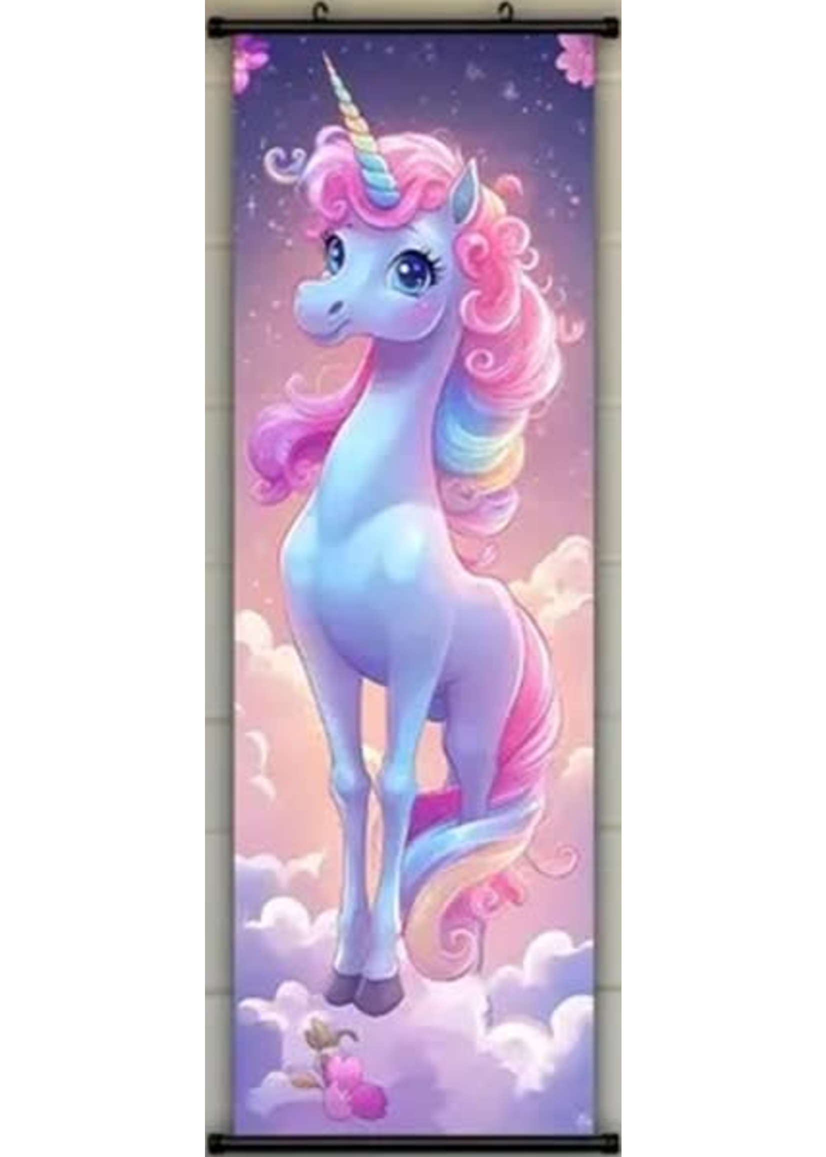 Hanging Wall Banner 15x47 Inch Mystic Rainbow Unicorn Image 2 of 5