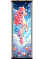 Hanging Wall Banner 15x47 Inch Mystic Rainbow Unicorn Image 3 of 5