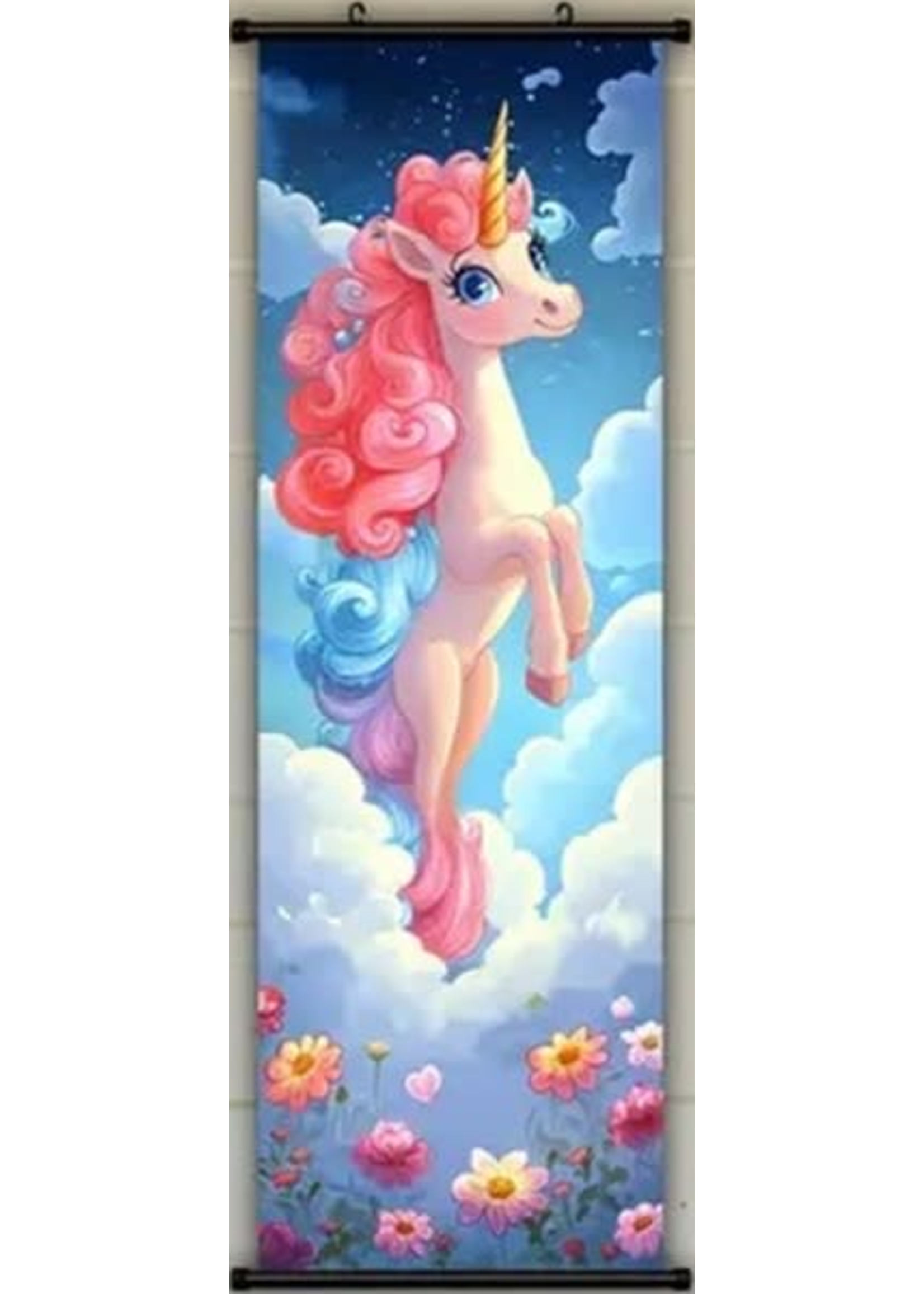 Hanging Wall Banner 15x47 Inch Mystic Rainbow Unicorn Image 3 of 5