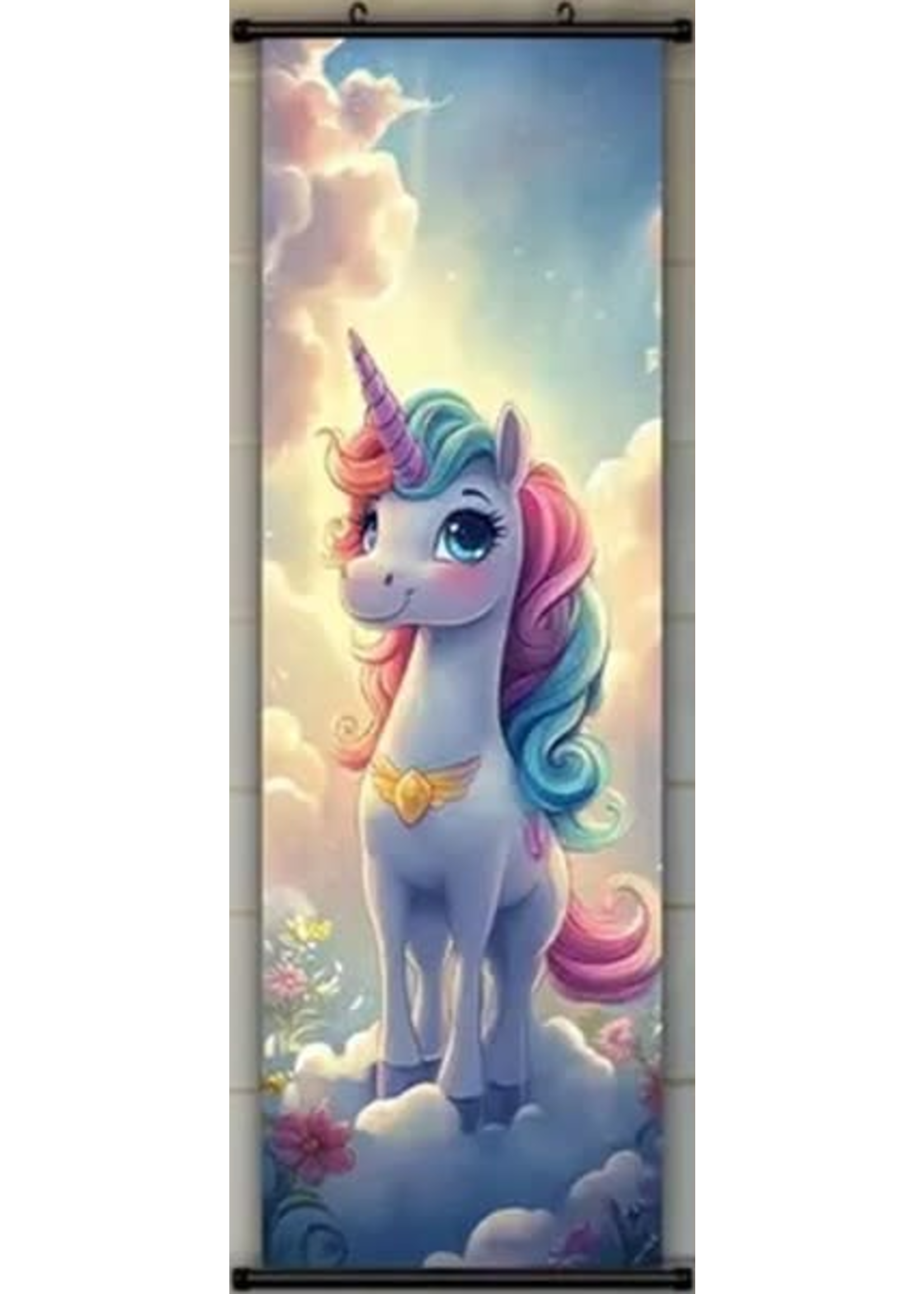 Hanging Wall Banner 15x47 Inch Mystic Rainbow Unicorn Image 5 of 5