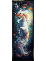 Hanging Wall Banner 15x47 Inch Mysterious Rainbow Unicorn Image 1 of 4