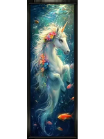 Hanging Wall Banner 15x47 Inch Mysterious Rainbow Unicorn Image 4 of 4