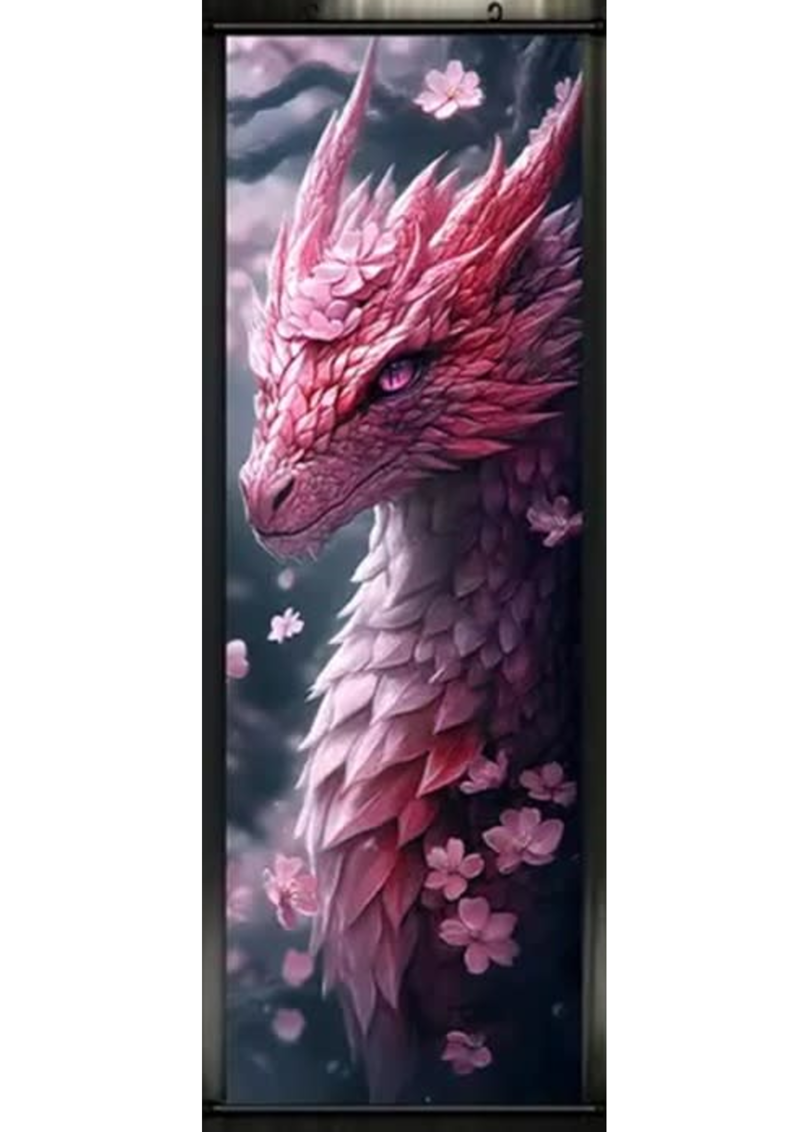 Hanging Wall Banner 15.75x47.24 Inch Fantasy Western Dragons Image 3 of 4