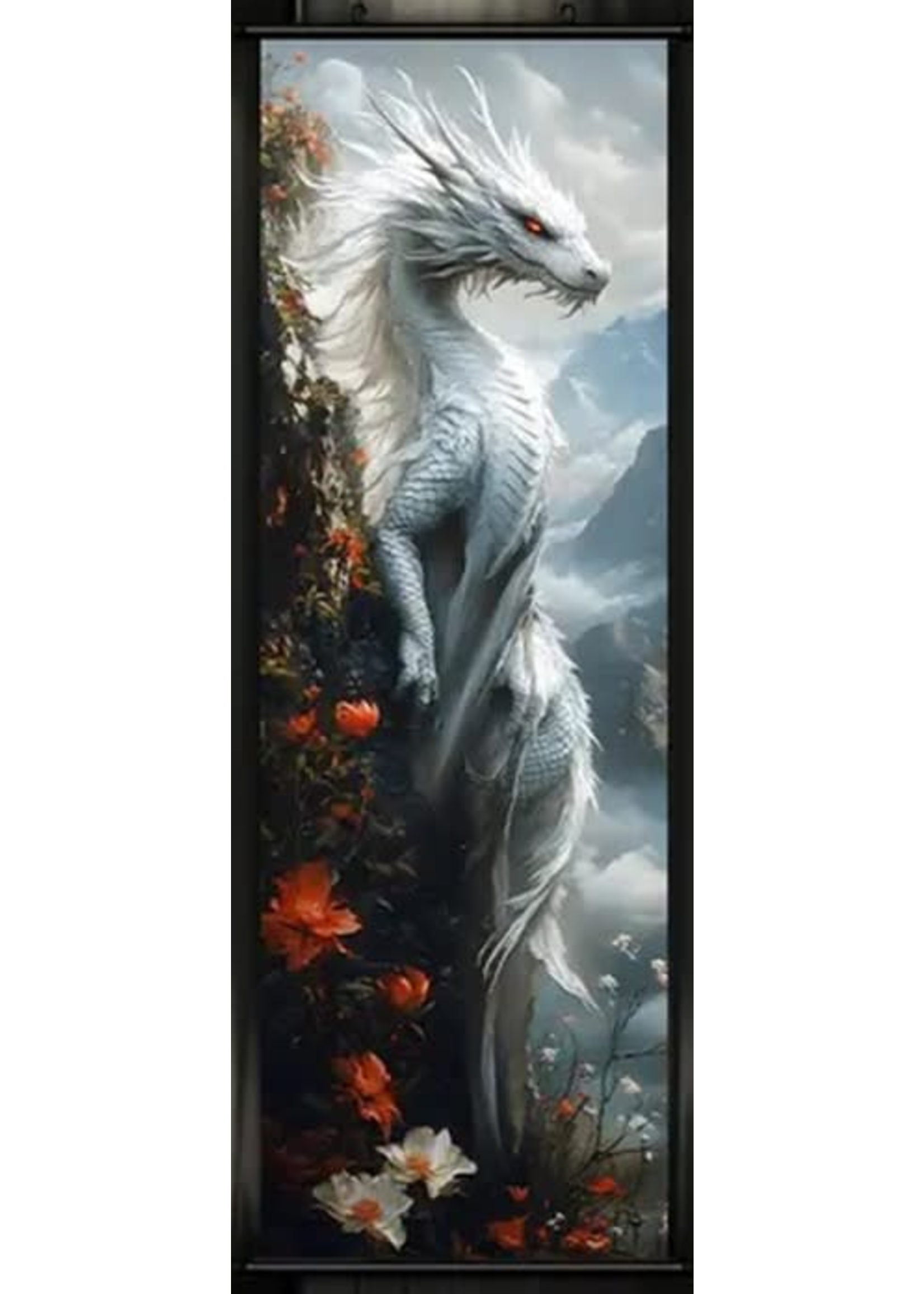 Hanging Wall Banner 15.75x47.24 Inch Fantasy Western Dragons Image 4 of 4