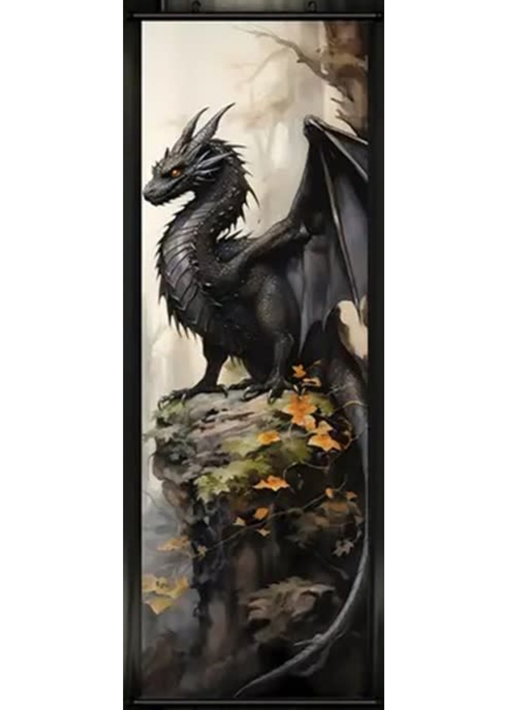 Hanging Wall Banner 15.75x47.24 Inch Anime Western Dragon Image 4 of 4