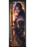 Hanging Wall Banner 15x47 Inch Anime Swordswoman Image 1 of 3