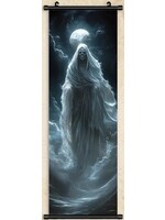 Hanging Wall Banner 15.8x47.x Inch Ghost Witch Image 2