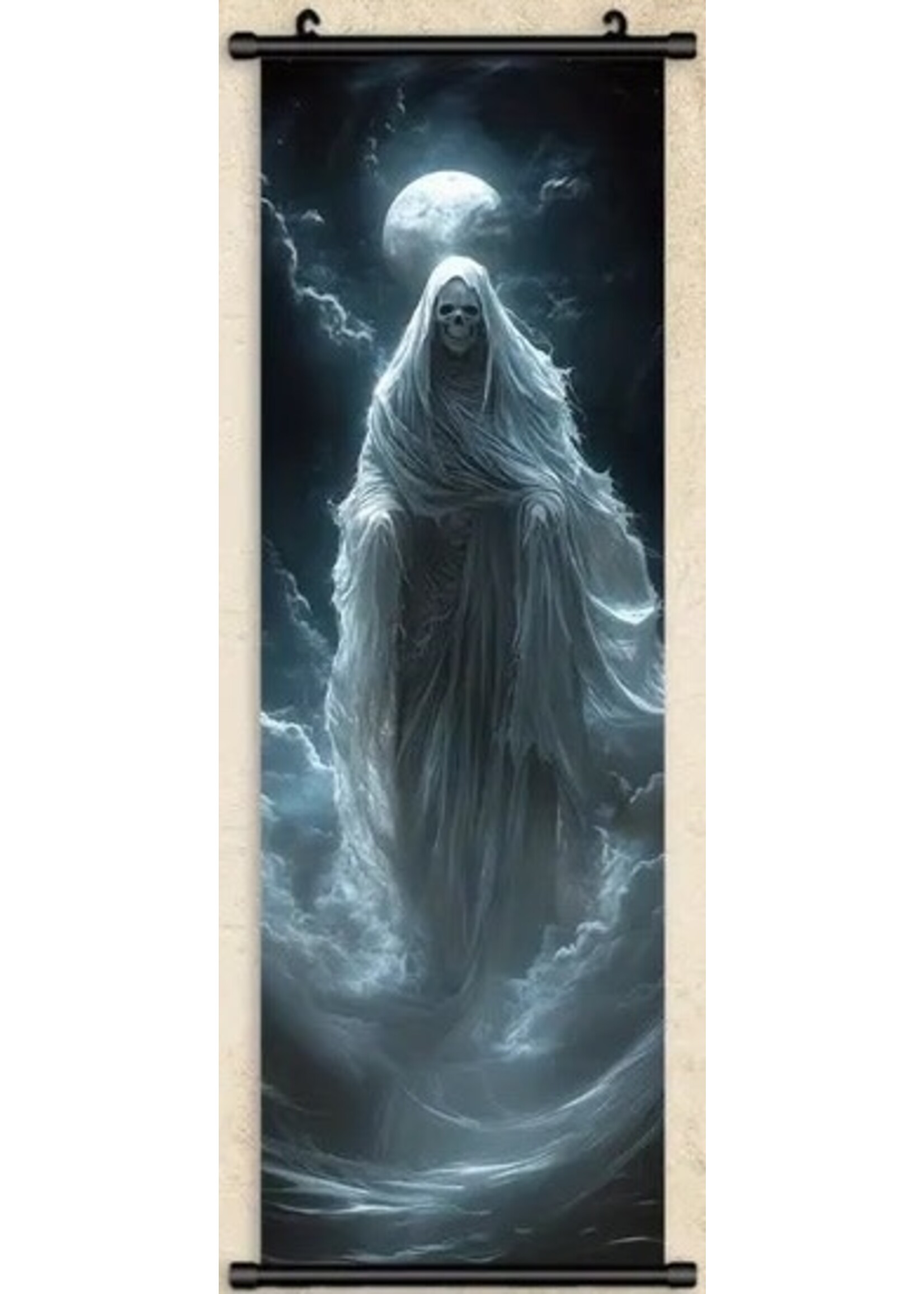 Hanging Wall Banner 15x47 Inch Ghost Witch Image 2