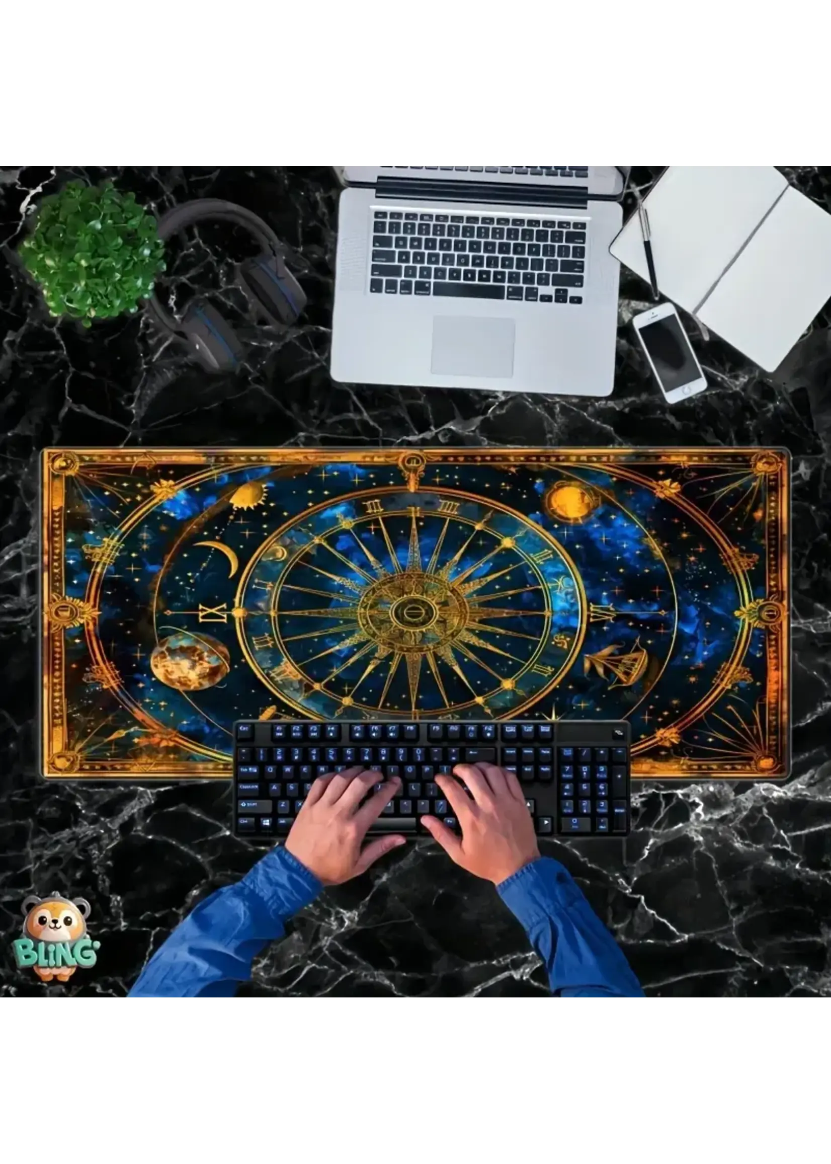Mouse Pad 12x24 Inch Astrology Zodiac Signs