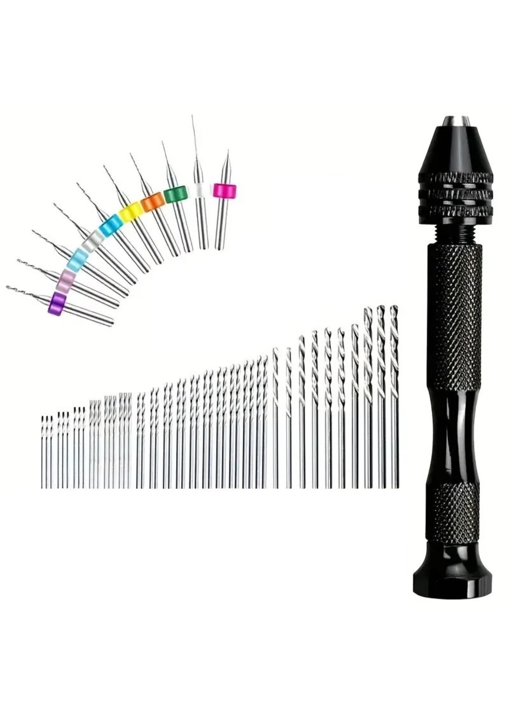 Pin Vice with Drill Bits (49pc)