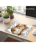 Mouse Pad 8x9 Inch Sleeping Cat