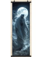 Hanging Wall Banner 15.8x47.x Inch Ghost Witch Image 1