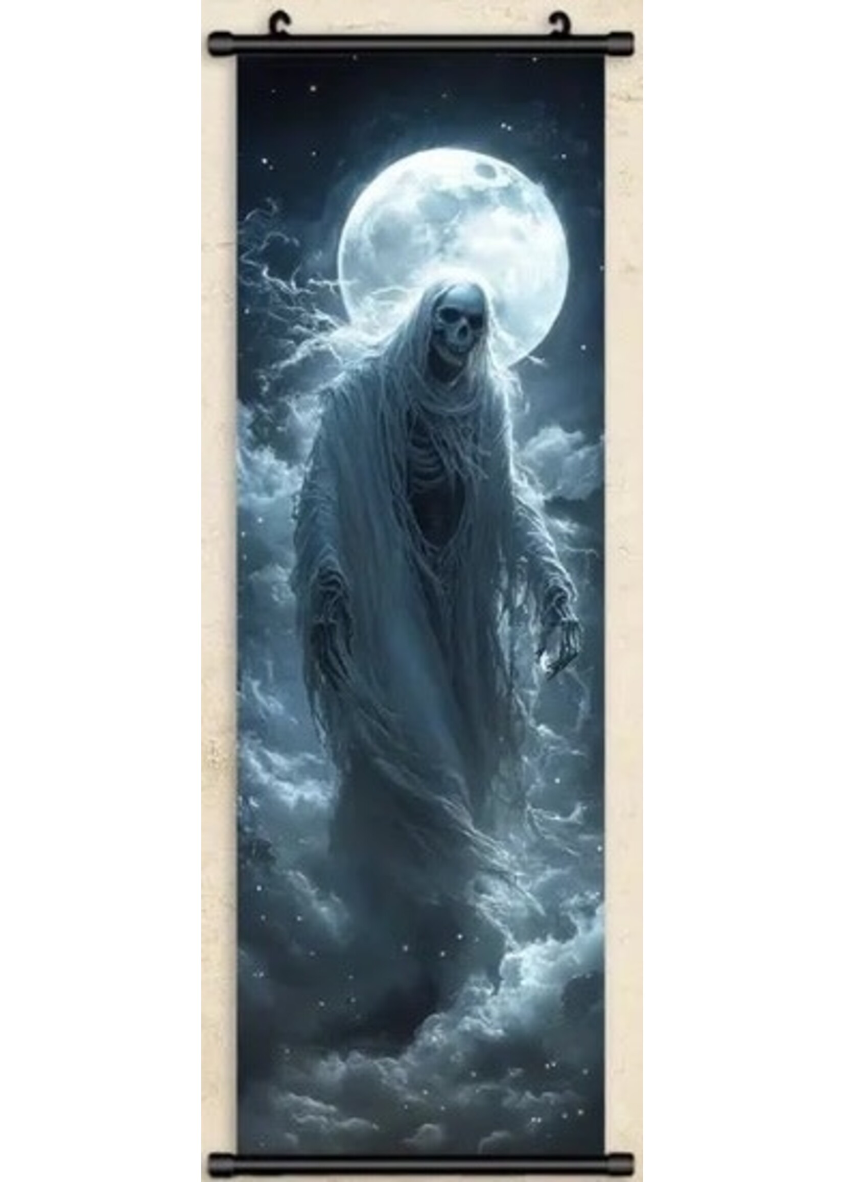 Hanging Wall Banner 15x47 Inch Ghost Witch Image 1