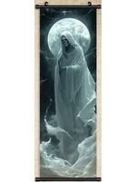 Hanging Wall Banner 15.8x47.x Inch Ghost Witch Image 3