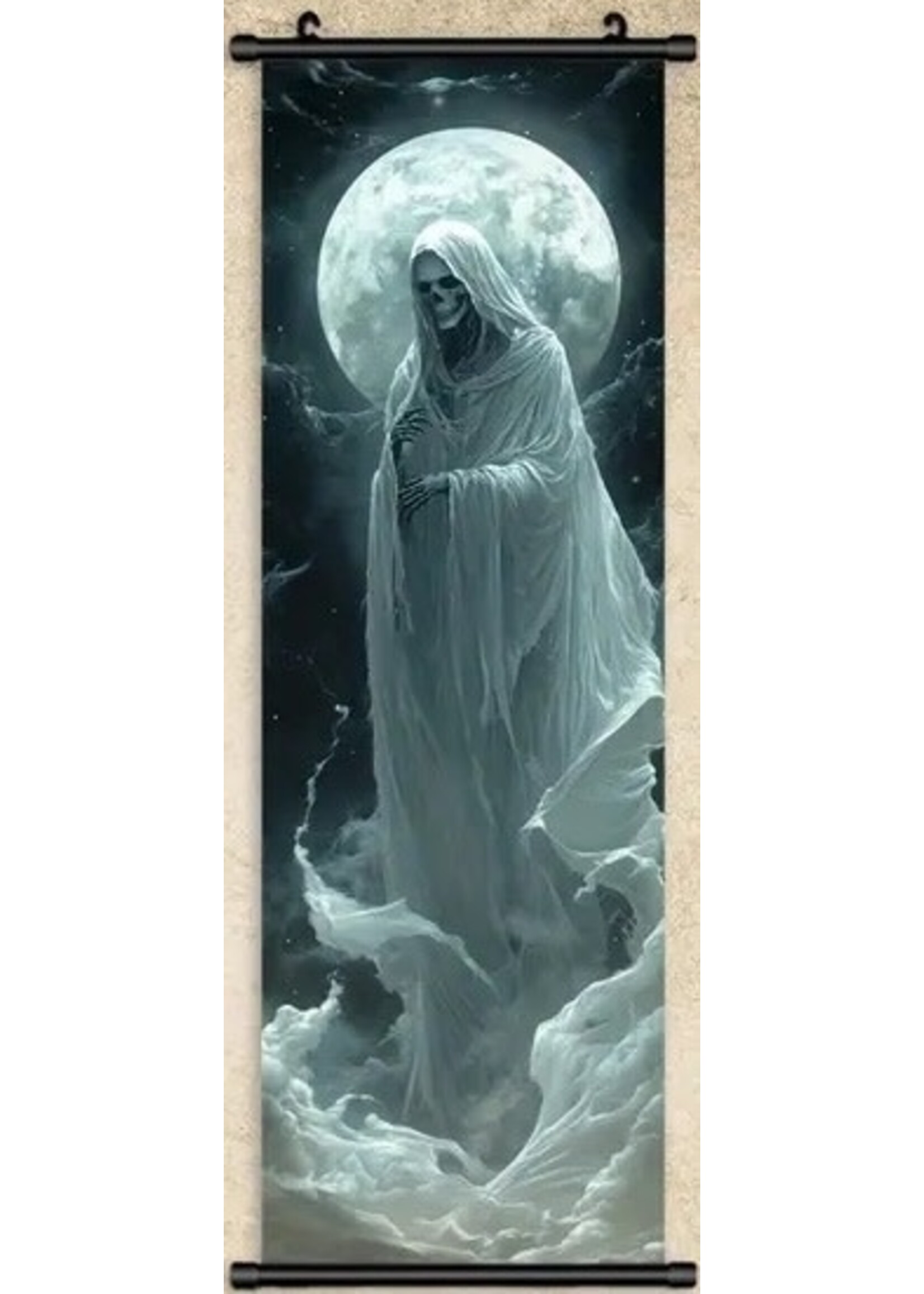 Hanging Wall Banner 15.8x47.x Inch Ghost Witch Image 3