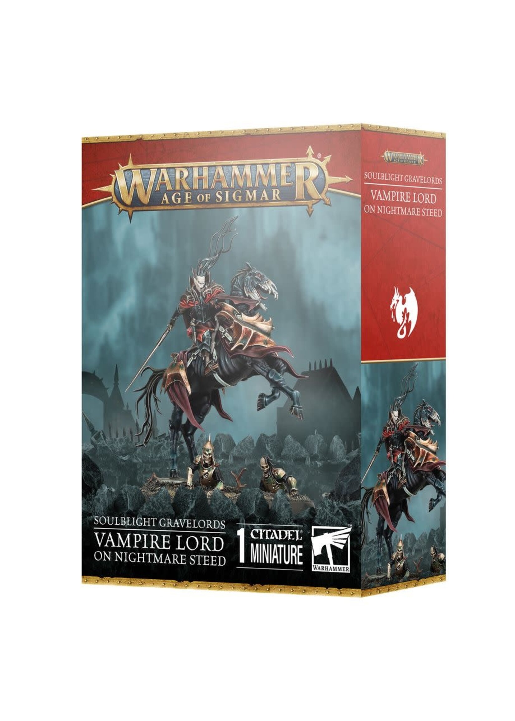 AoS Soulblight Gravelords Vampire Lord on Nightmare Steed