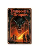 Metal Wall Sign 8x12 Inch Dungeon & Dragons