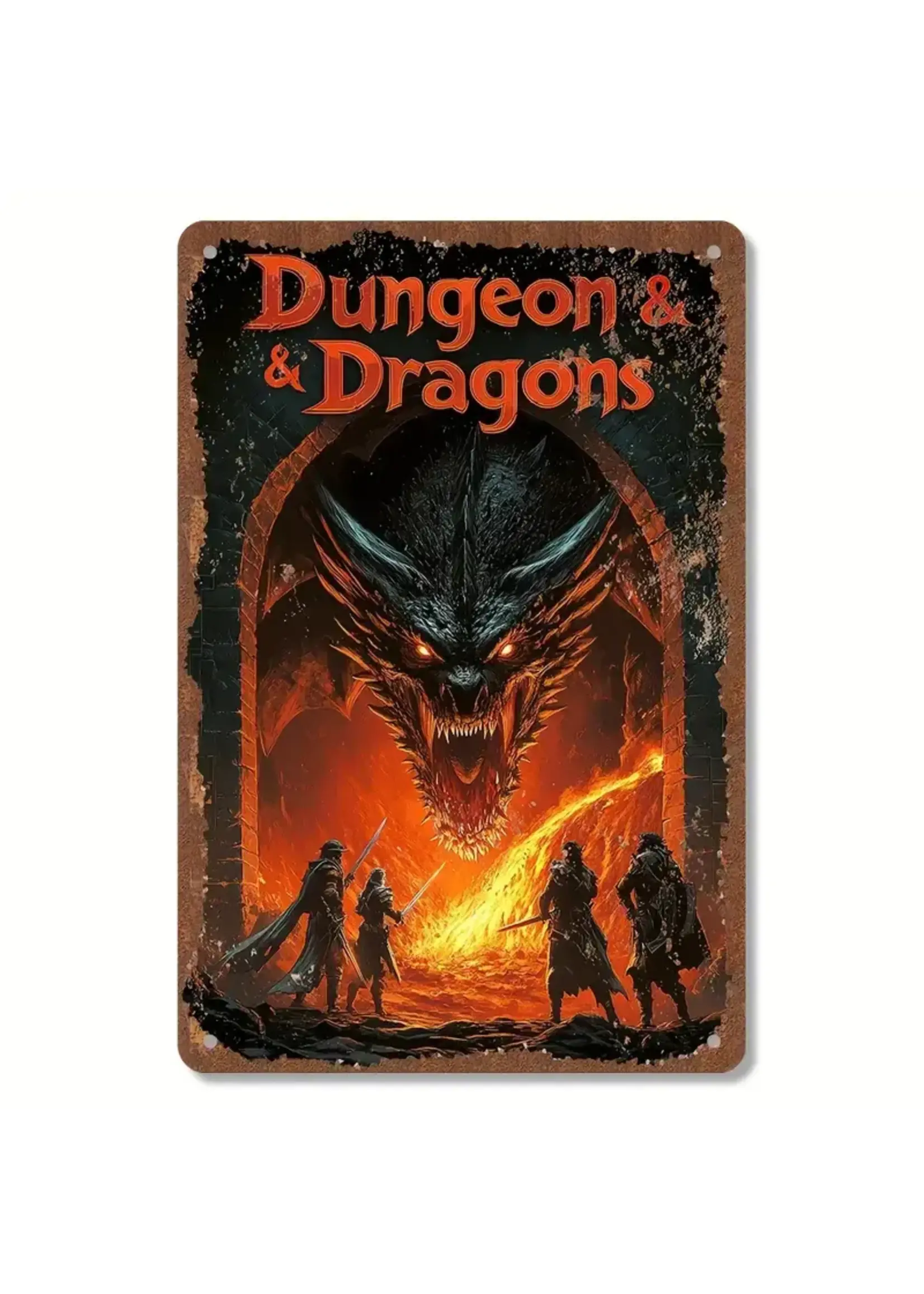 Metal Wall Sign 8x12 Inch Dungeon & Dragons