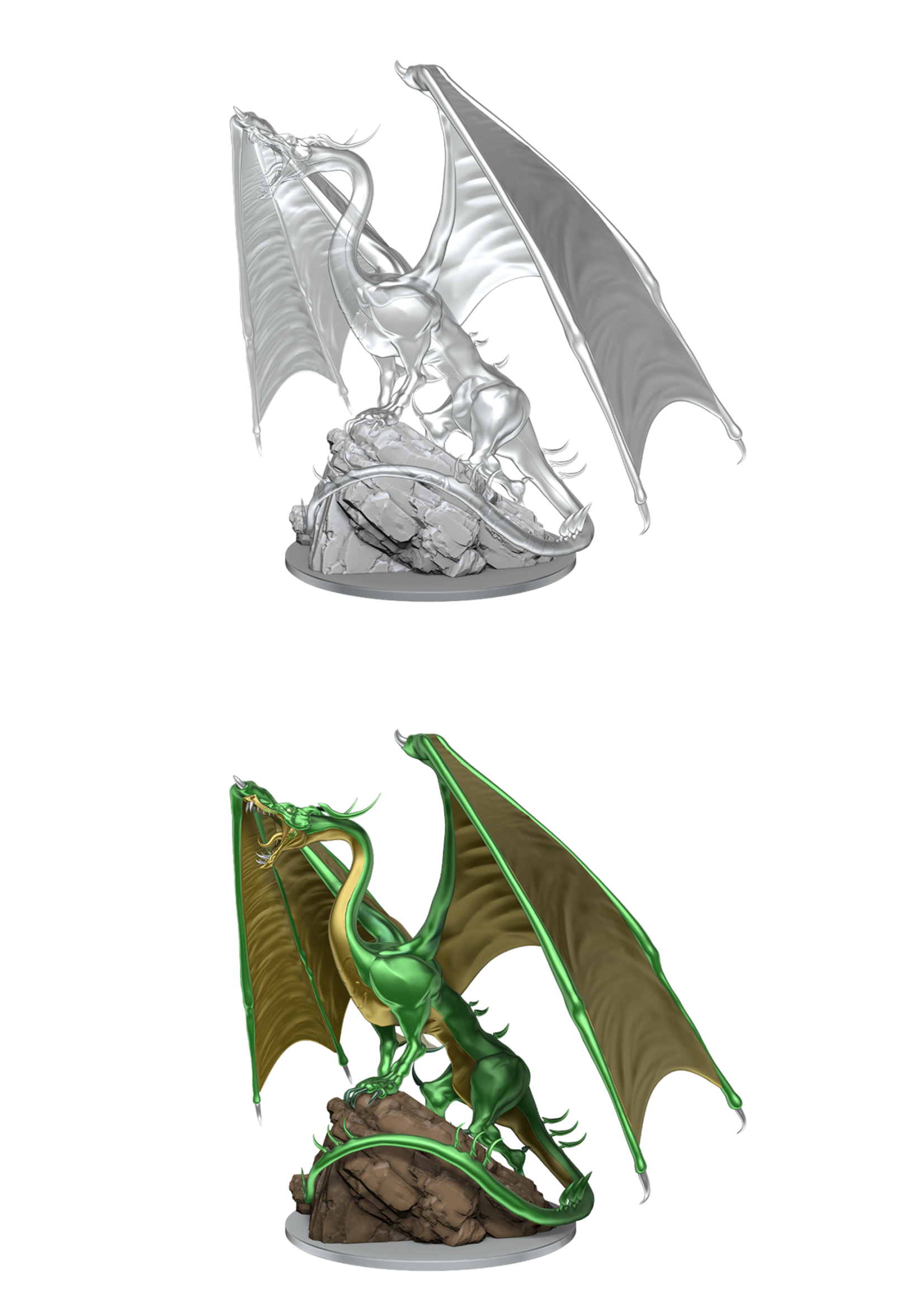 WizKids WK90491 DND Young Emerald Dragon WV17