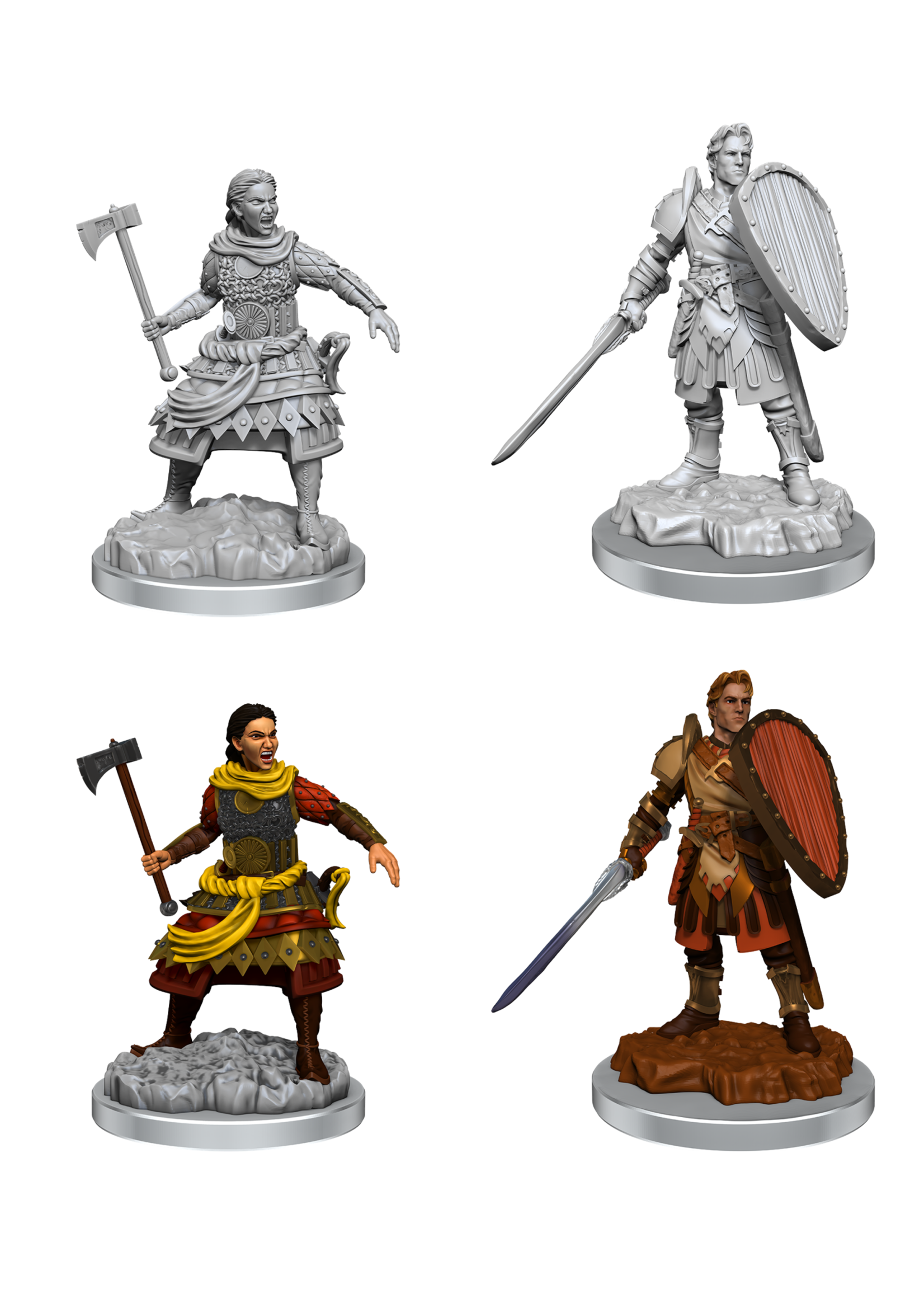 WizKids WK90639 DND Fighters Male & Female WV21