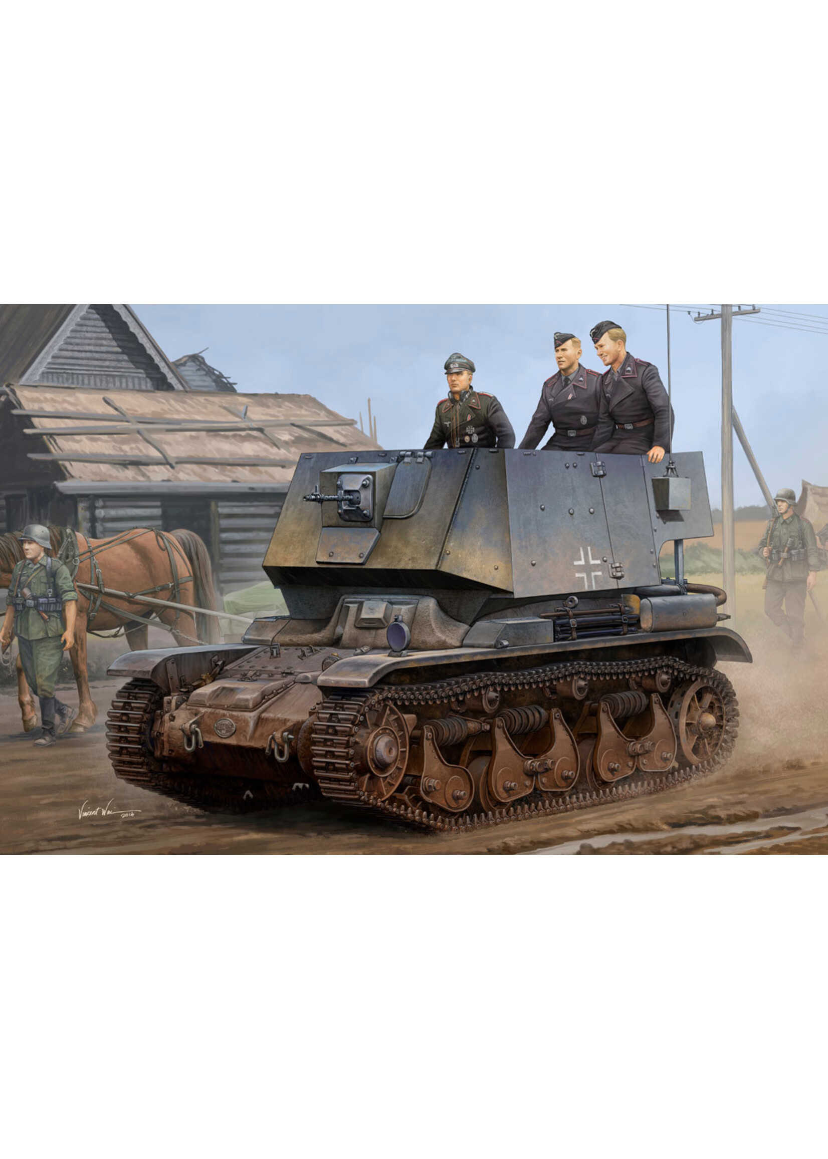 Hobby Boss HBOSS83809 Befehlsfahrzeug auf Fgst. Pz.Kpfw.35 R 731(f) (1/35)