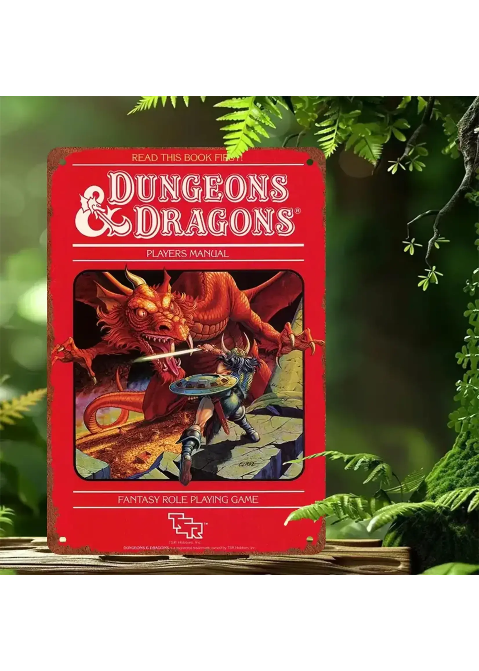 Metal Wall Sign 8x12 Inch Dungeons & Dragons Players Manual