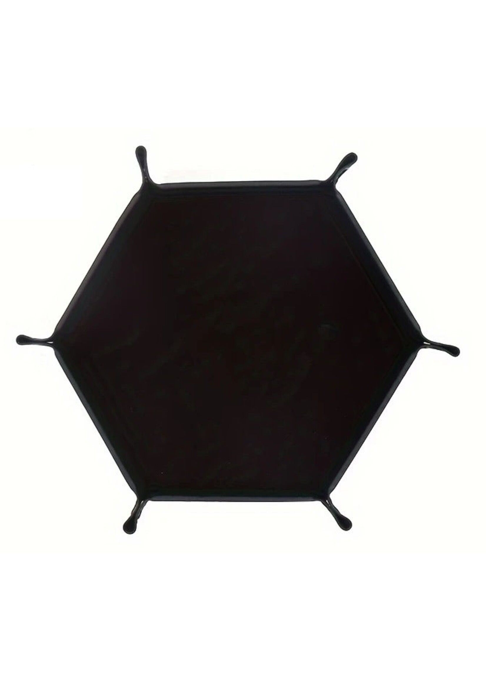 Dice Tray Faux Leather Black