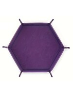 Dice Tray Faux Leather Purple