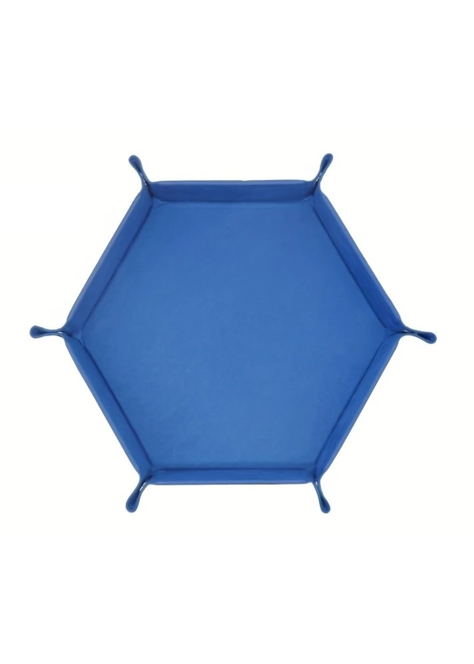 Dice Tray Faux Leather Sapphire Blue