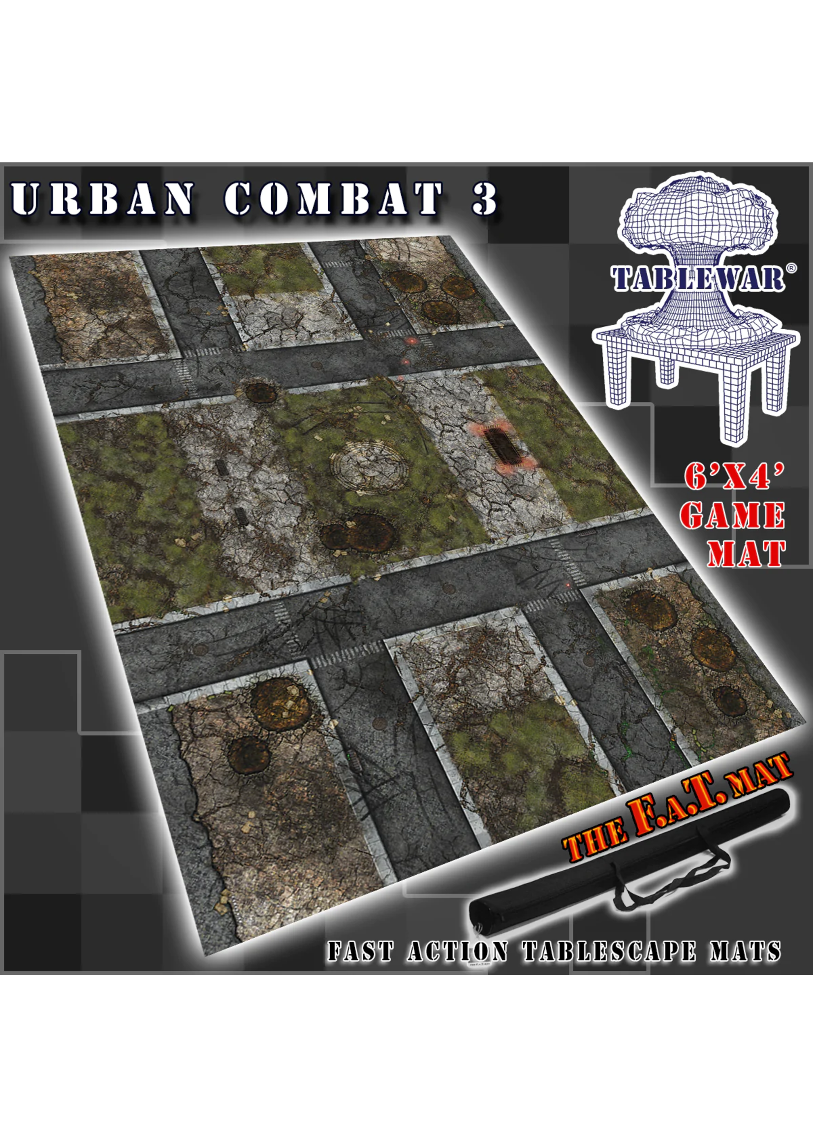 Tablewar Battle Mat Urban Combat #3 6x4 feet
