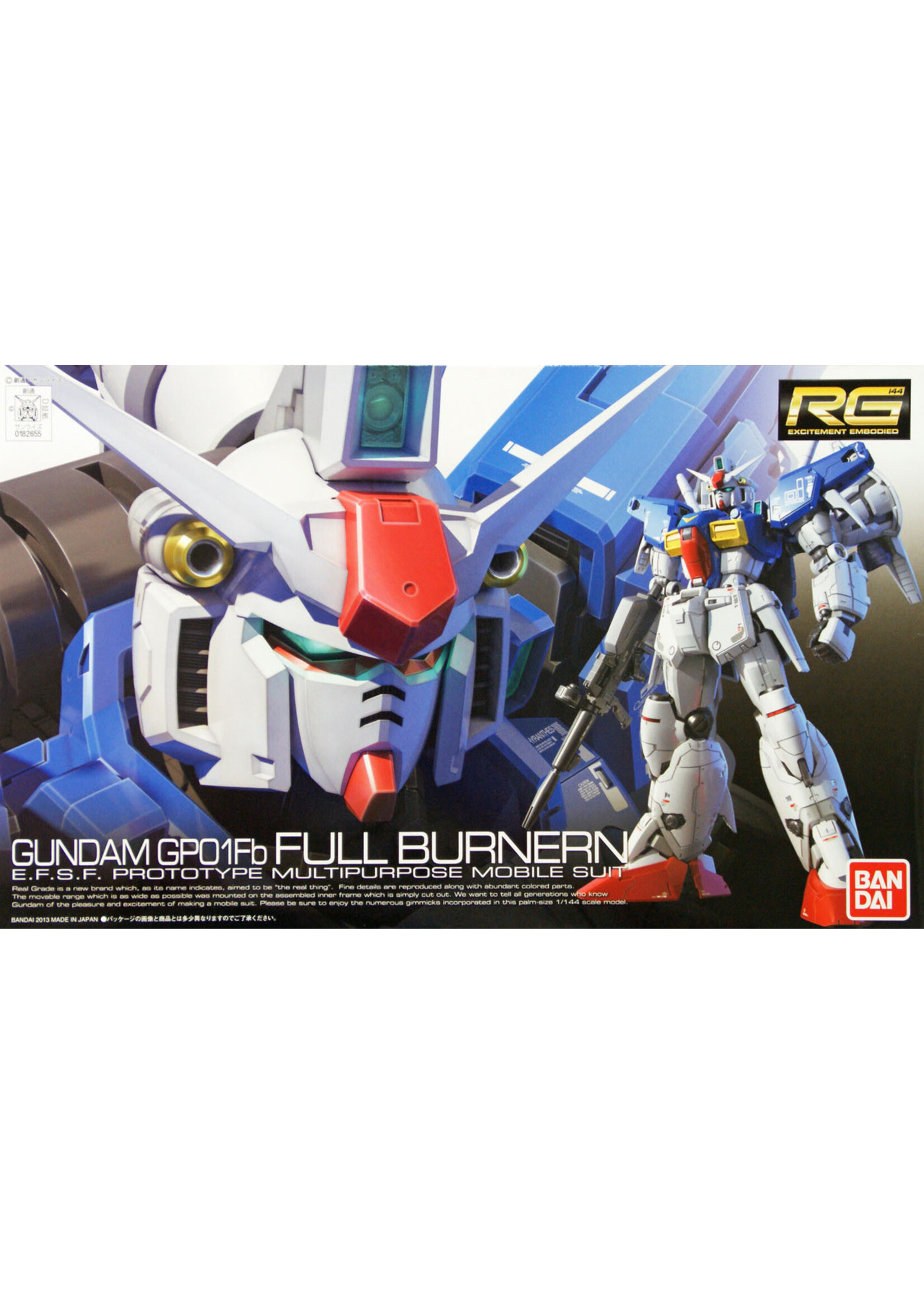 Bandai BNDAI2211987 RG #13 GP01Fb Full Burnern (1/144)