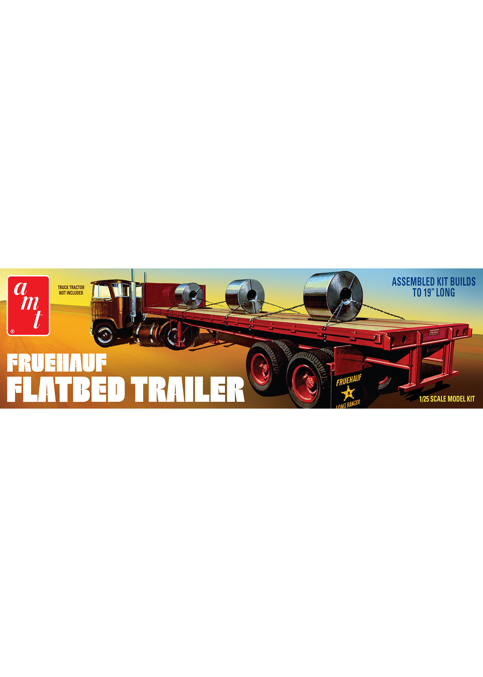 AMT AMT1399 Fruehauf Flatbed Trailer (1/25)
