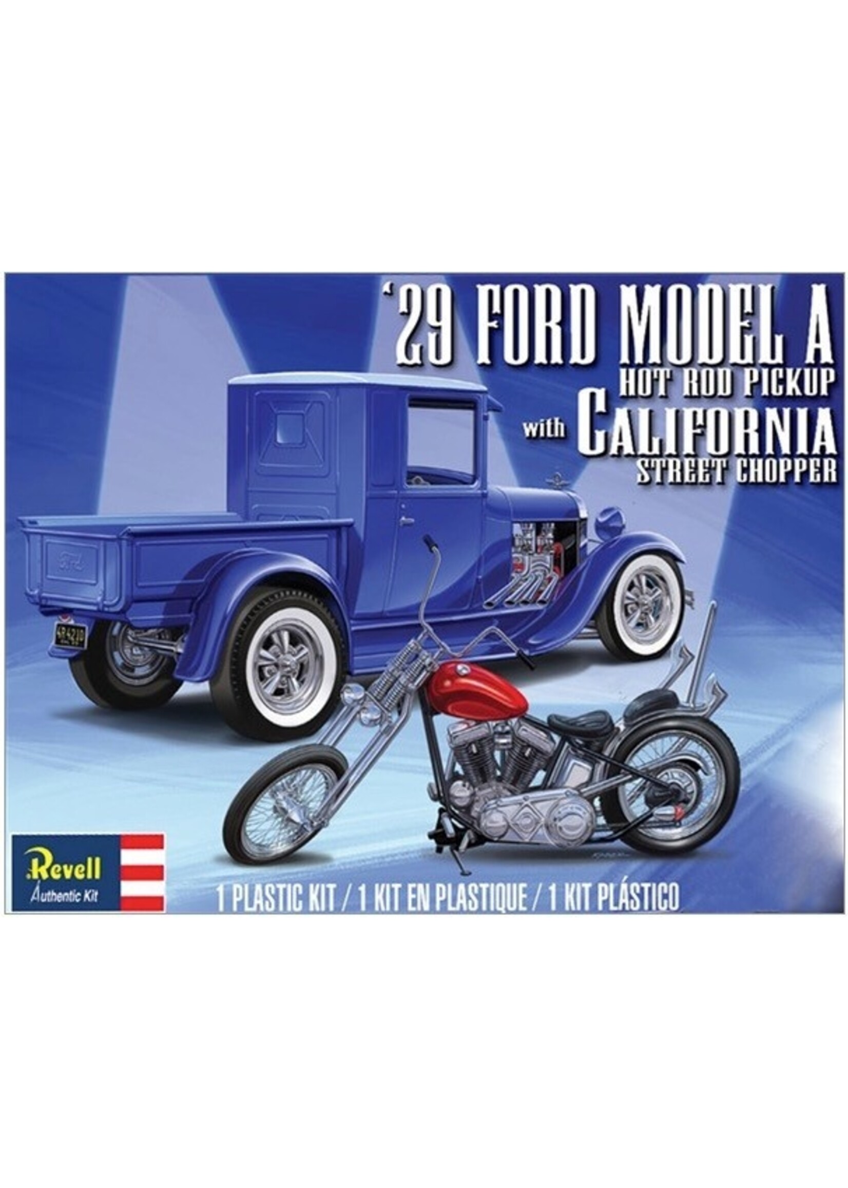 Revell REV4565 1929 Model A Pickup with California Street Chopper (1/25)
