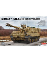 Rye Field Model RFMRM5129 Paladin 155mm Self Propelled Howitzer with Working Tracks (1/35)