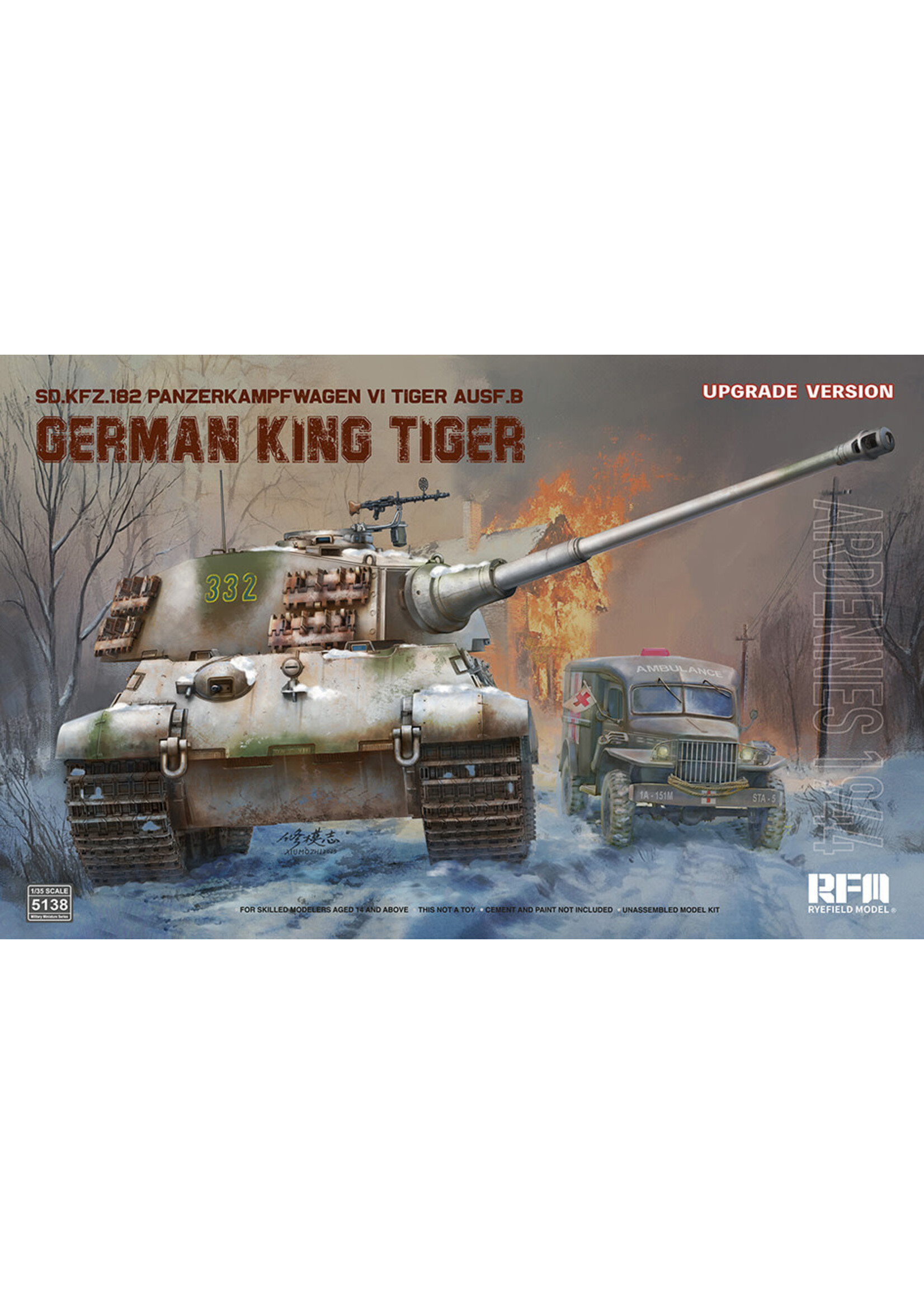 Rye Field Model RFMRM5138 German King Tiger (1/35)