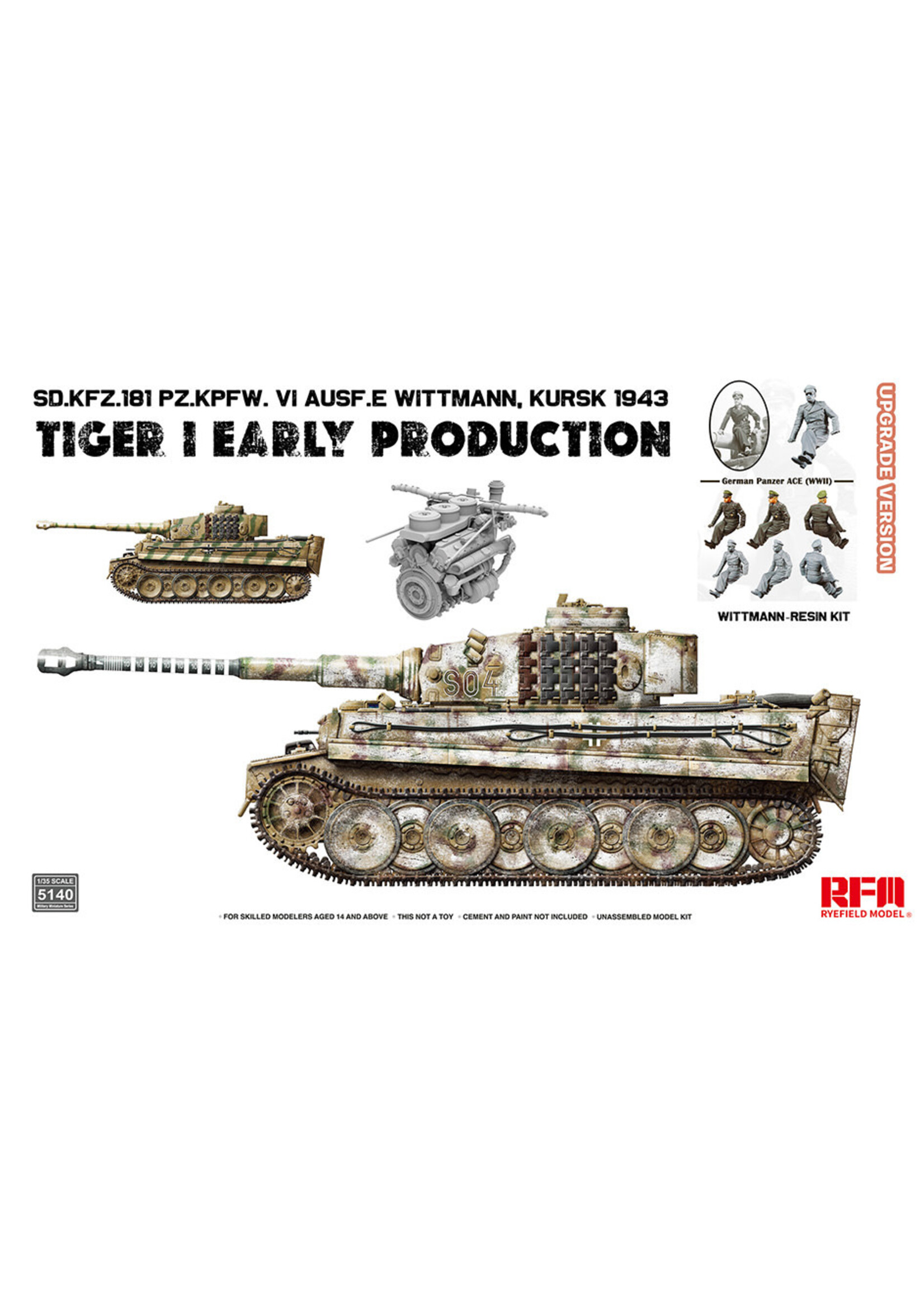 Rye Field Model RFMRM5140 Tiger I Early Production (1/35)