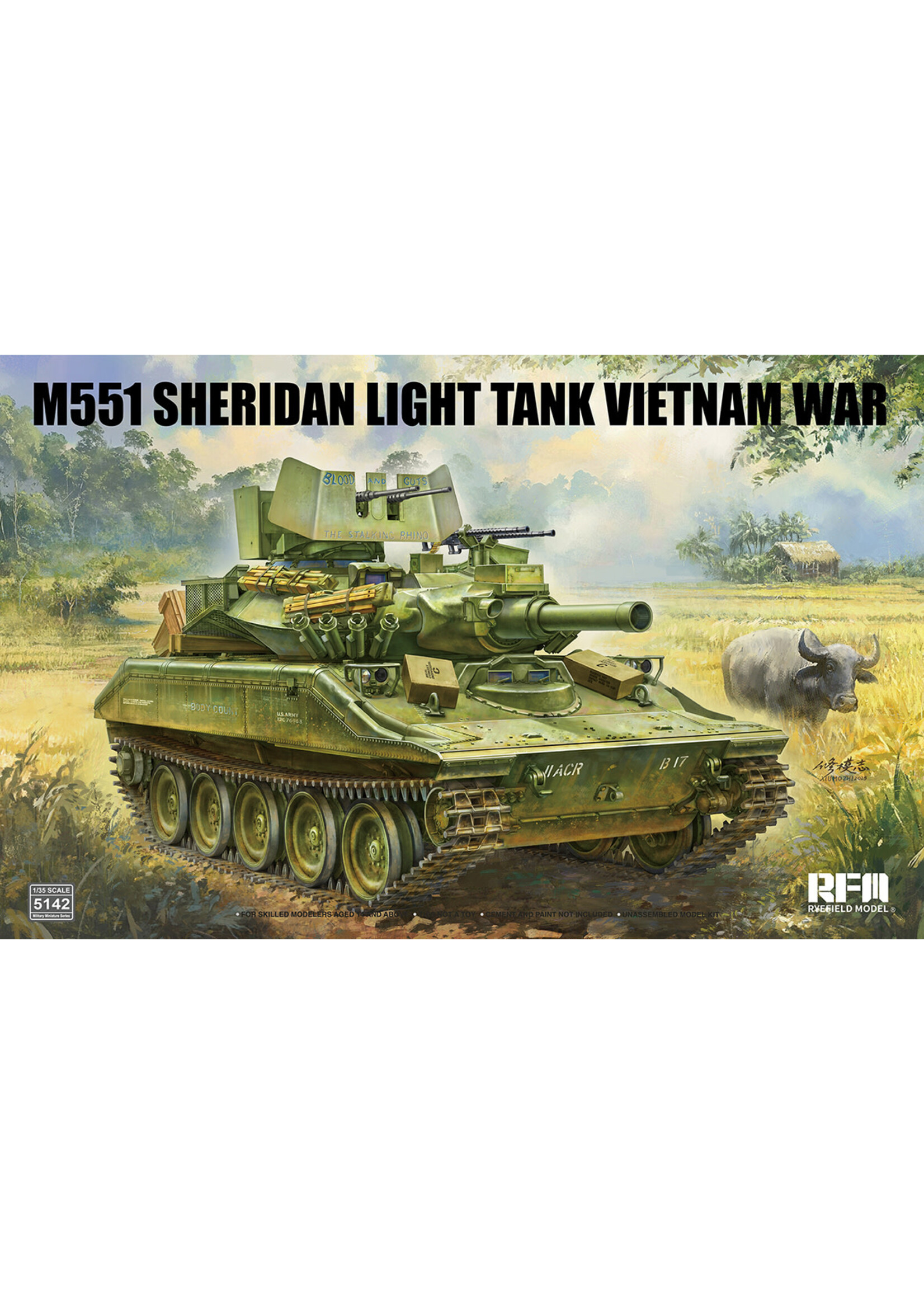 Rye Field Model RFMRM5142 M551 Sheridan Light Tank Vietnam War (1/35)