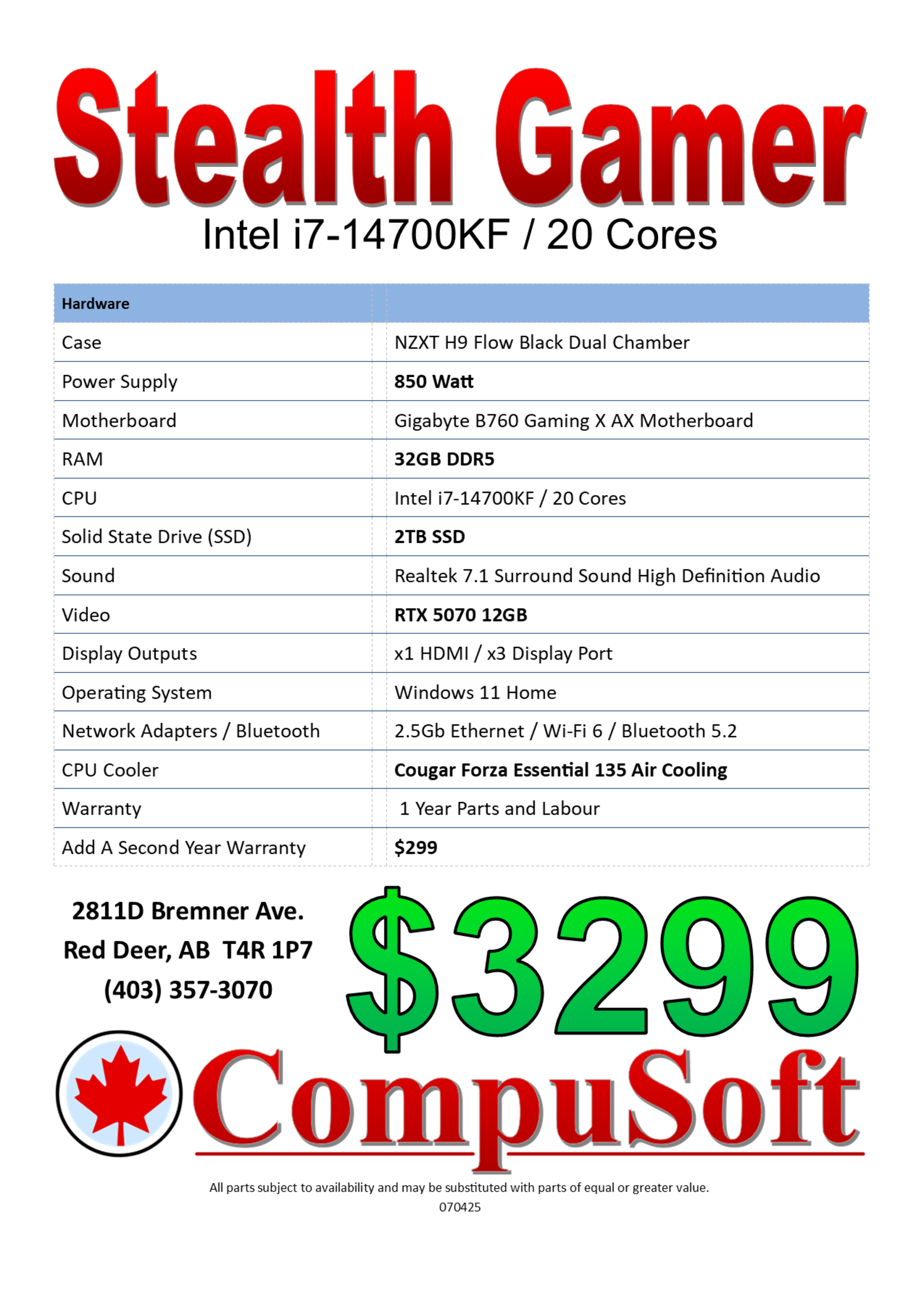 CompuSoft Stealth Gamer