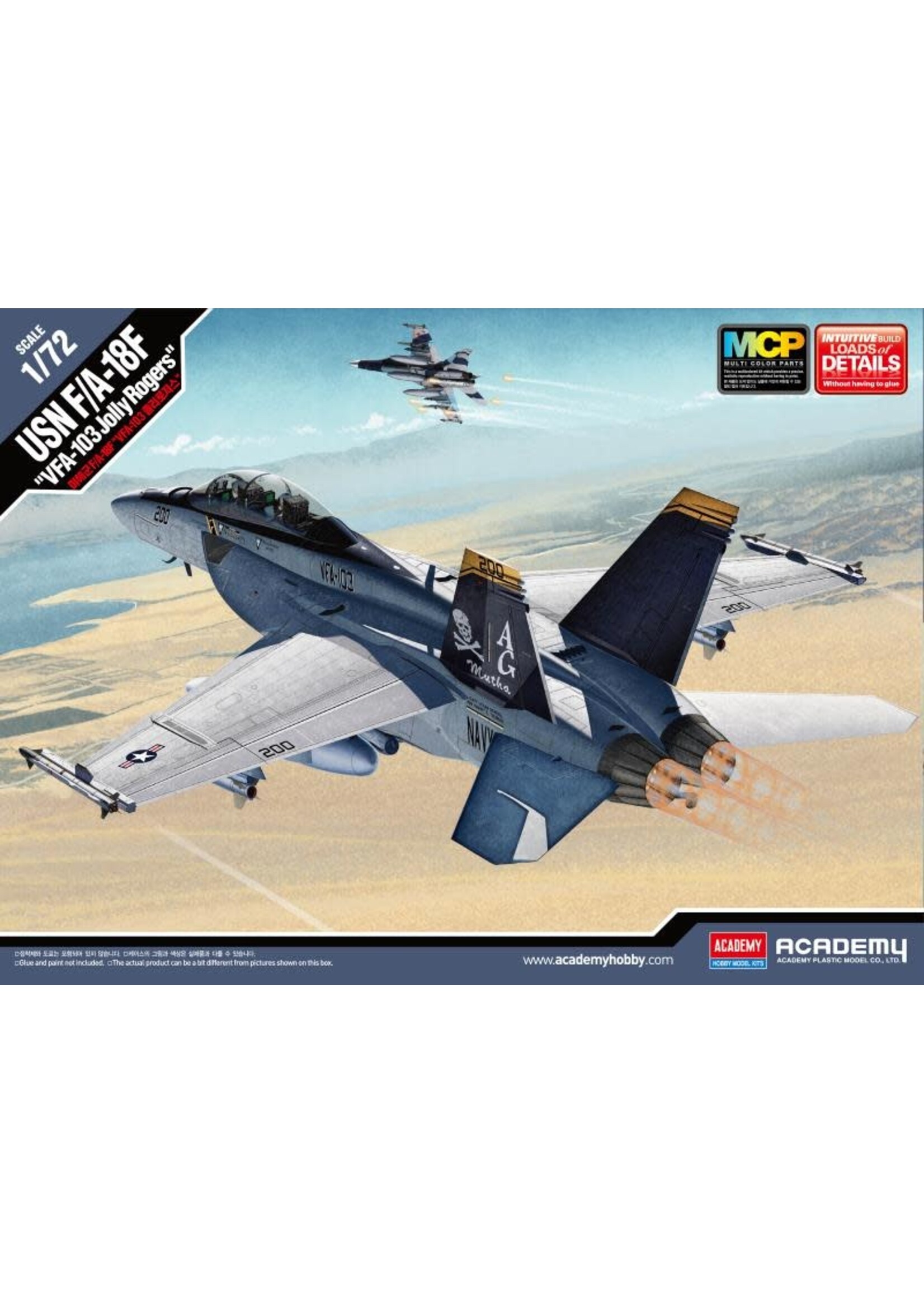 Academy ACA12535 USN F/A-18F VFA-103 Jolly Rogers MCP (1/72)