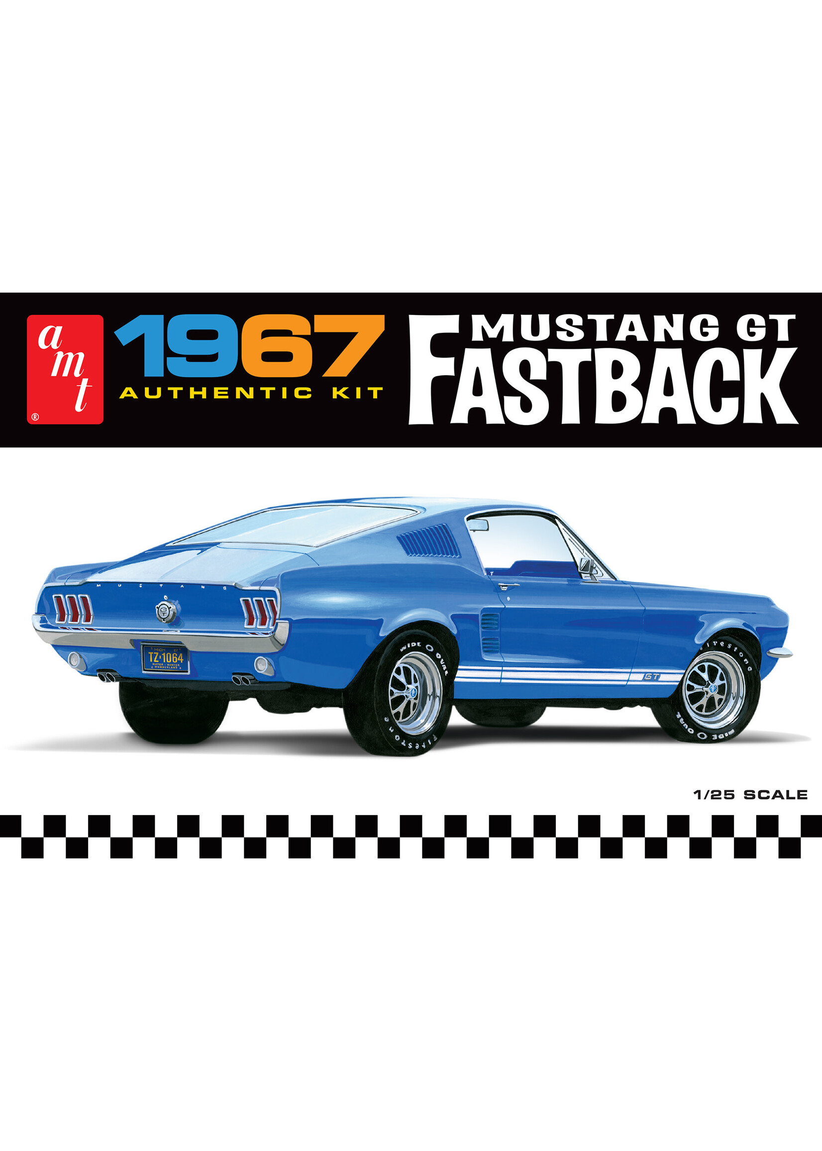 AMT AMT1241 1967 Ford Mustang Gt Fastback (1/25)