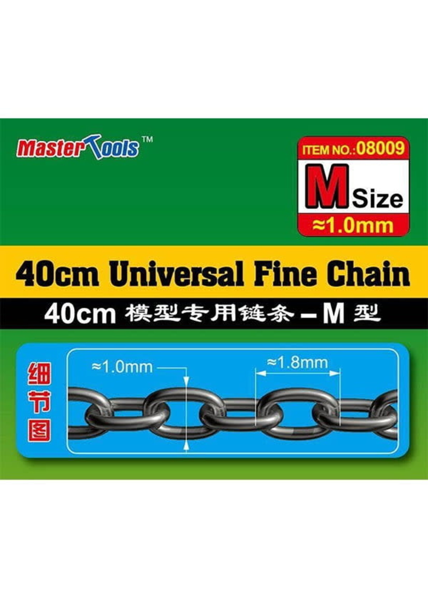 Master Tools MT08009 40CM Universal Fine Chain M Size 1.0mmX1.8mm