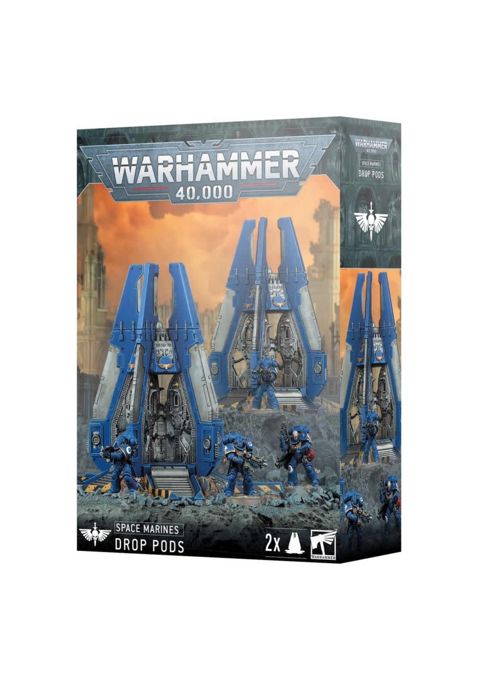 WH40K Space Marines Drop Pods