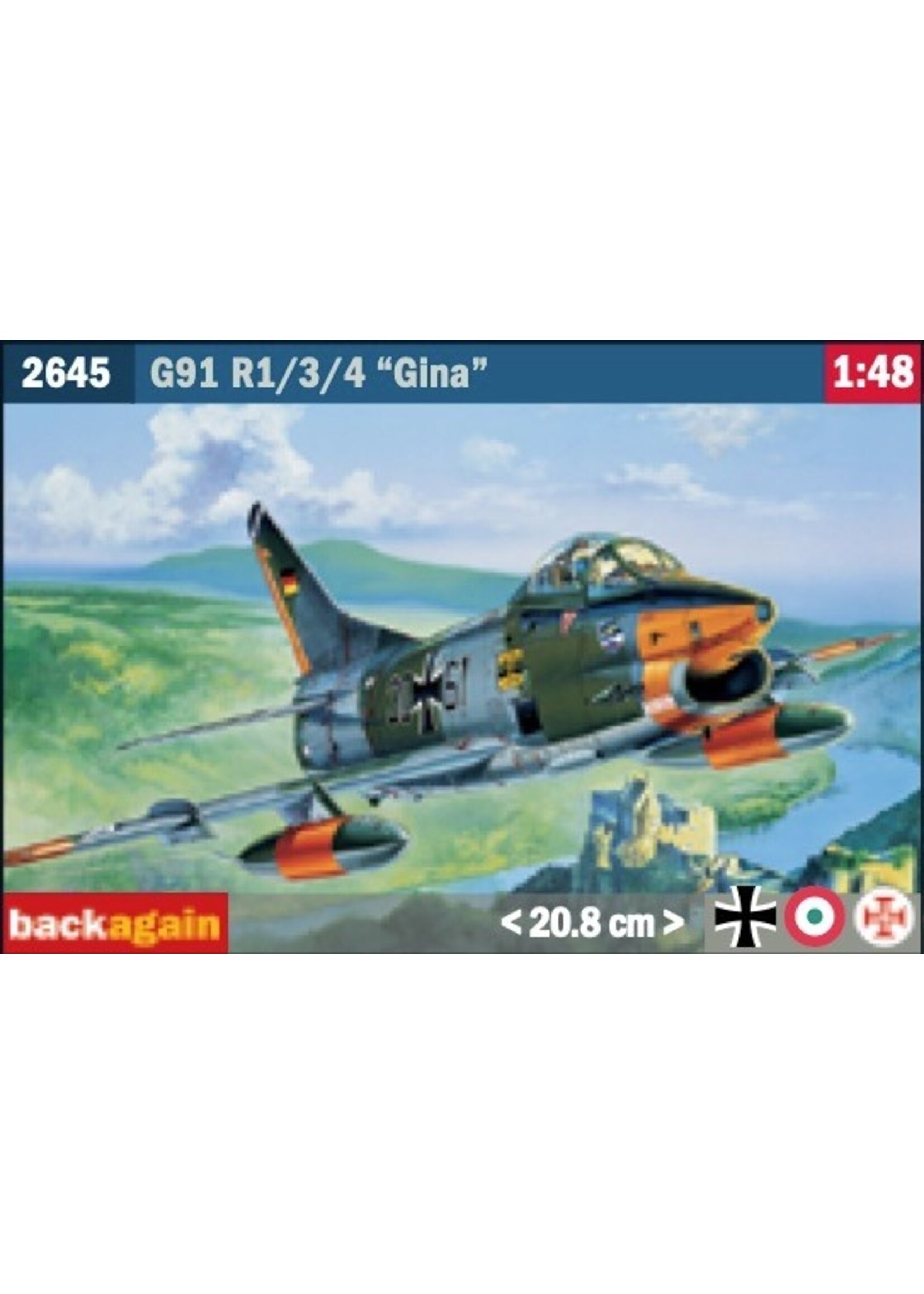 Italeri ITA2645 G91 R1/3/4 Gina (1/48)